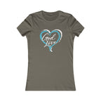 God Is Love Heart Women's Tee — Christian Graphic Shirt