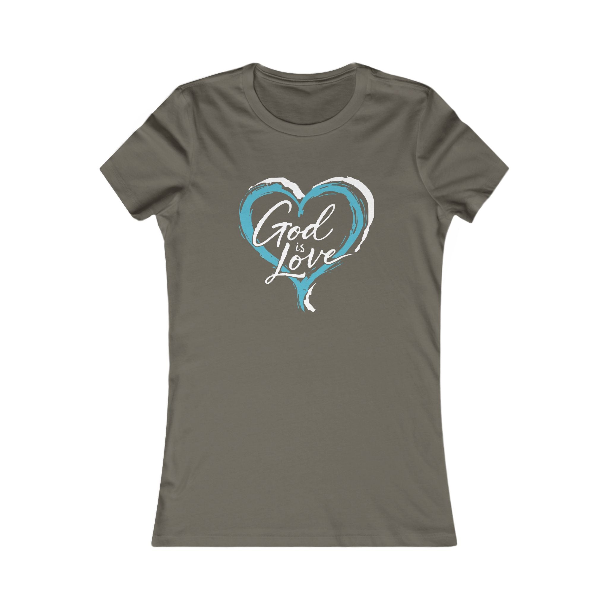 God Is Love Heart Women's Tee — Christian Graphic Shirt
