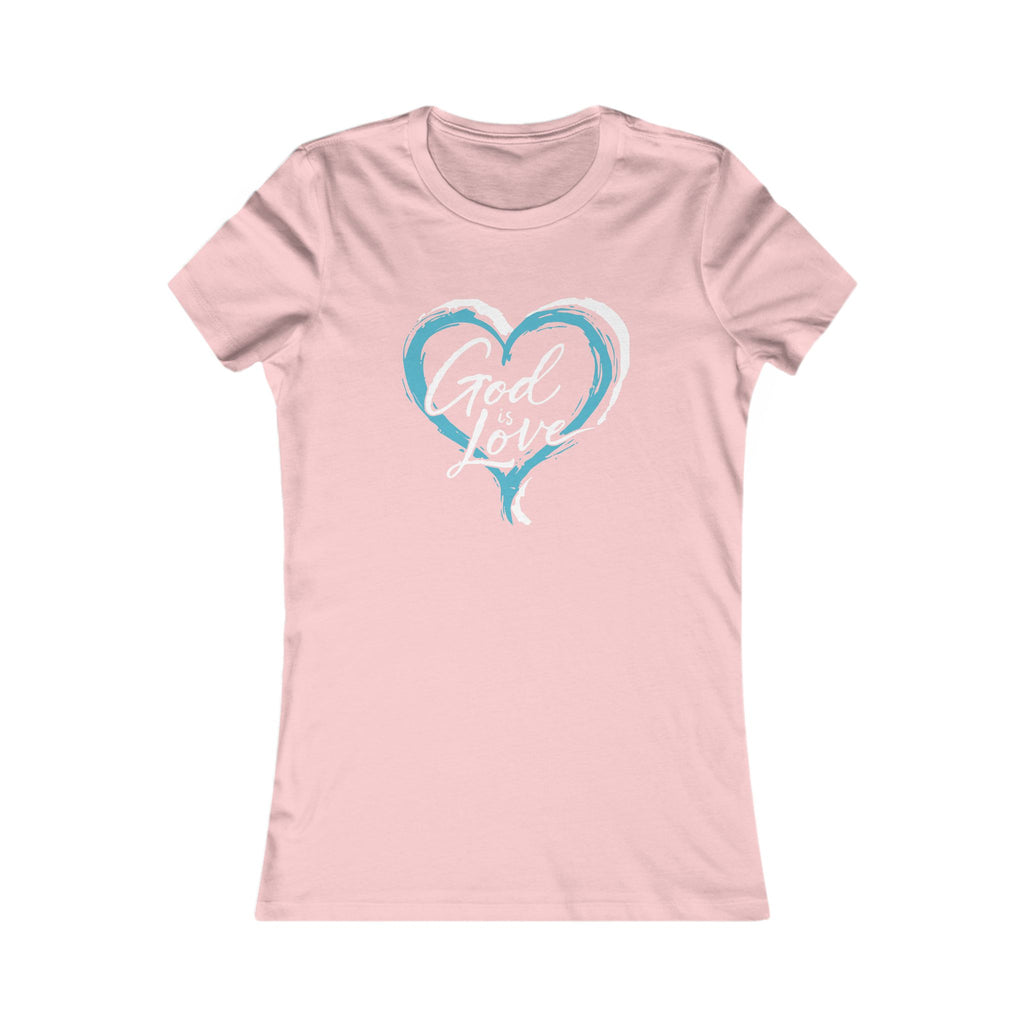 God Is Love Heart Women's Tee — Christian Graphic Shirt