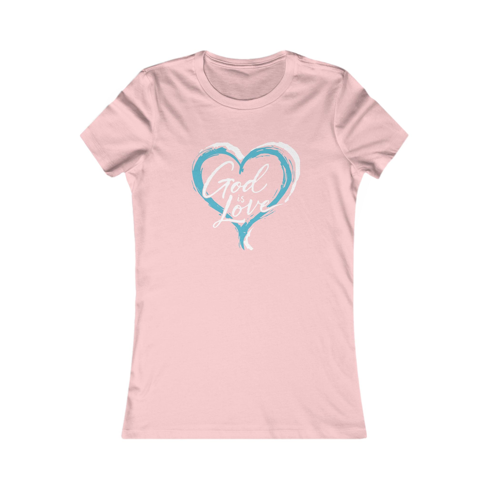 God Is Love Heart Women's Tee — Christian Graphic Shirt