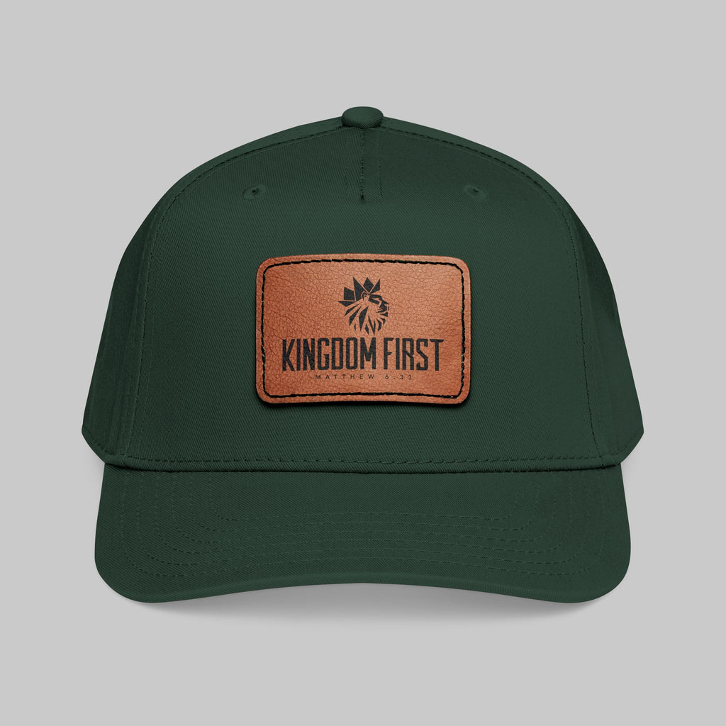 Kingdom First Leather Patch Baseball Cap