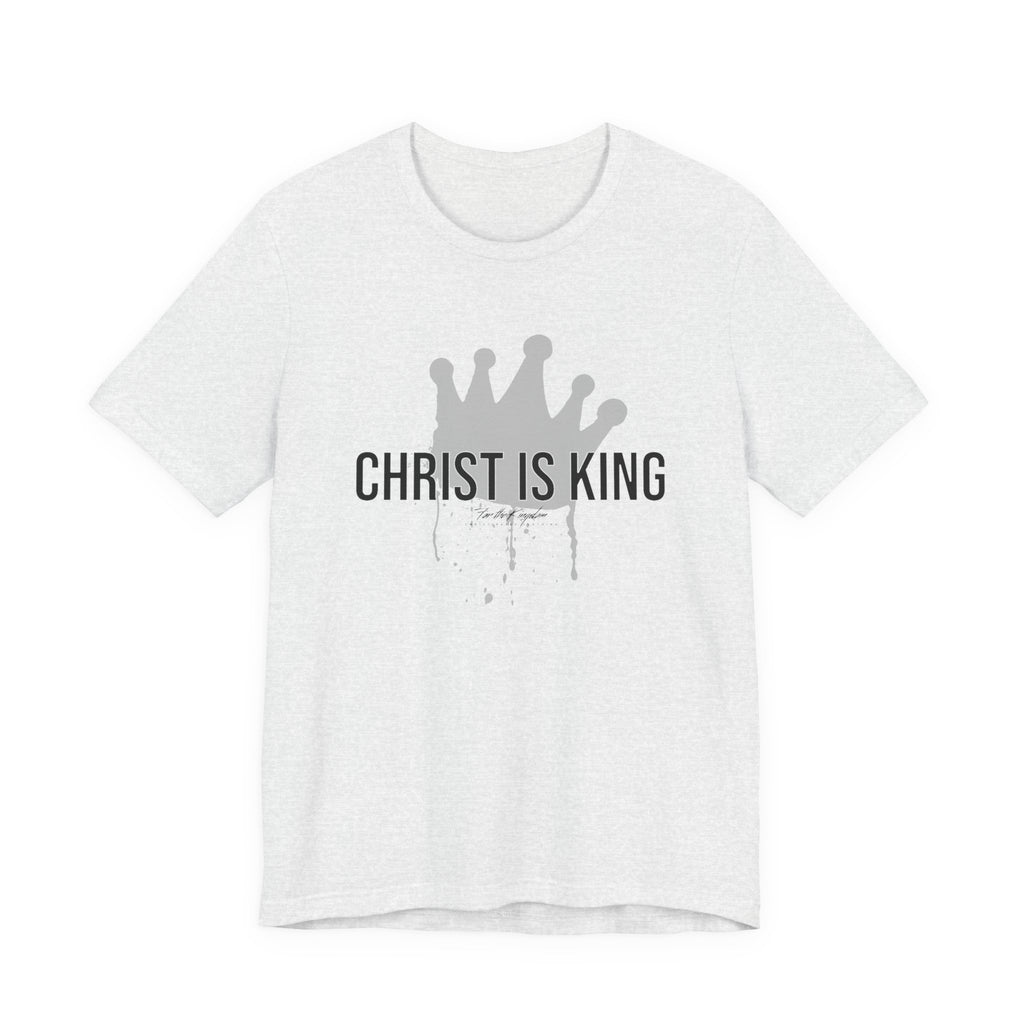 Christ Is King Crown Dark Pallete Tee — Christian Faith Shirt
