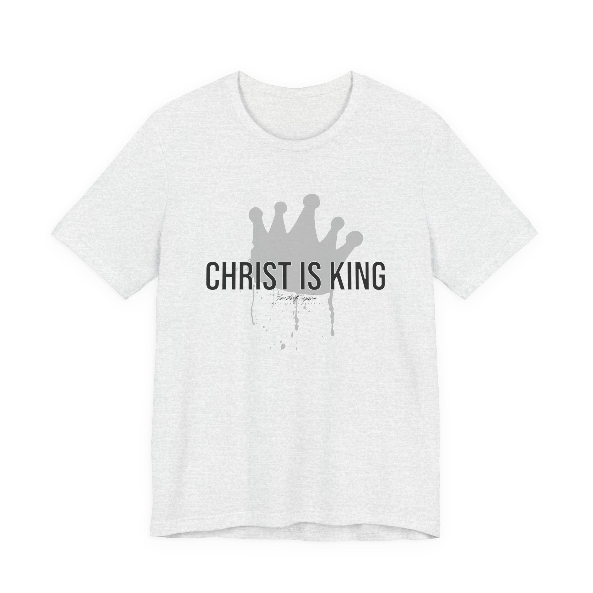 Christ Is King Crown Dark Pallete Tee — Christian Faith Shirt