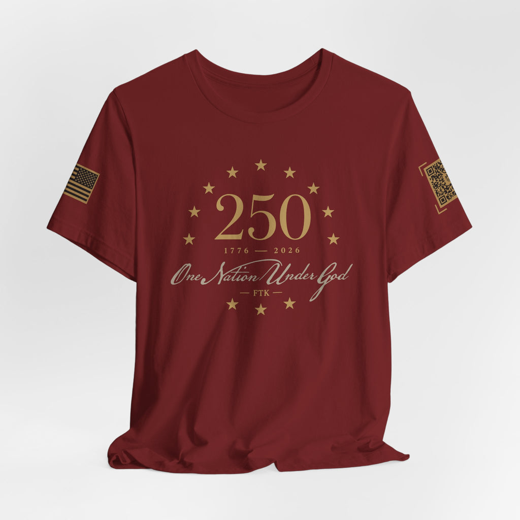 America 250th Anniversary One Nation Under God T-Shirt