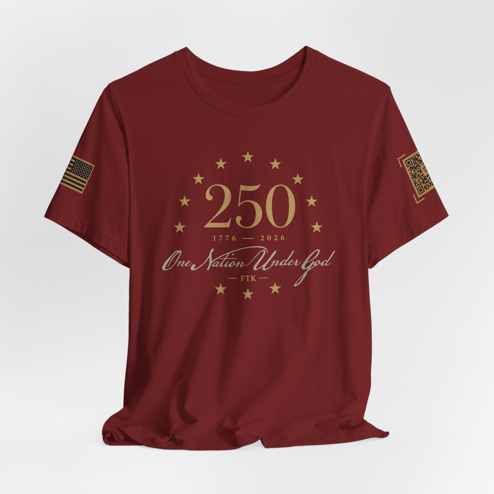 America 250th Anniversary One Nation Under God T-Shirt