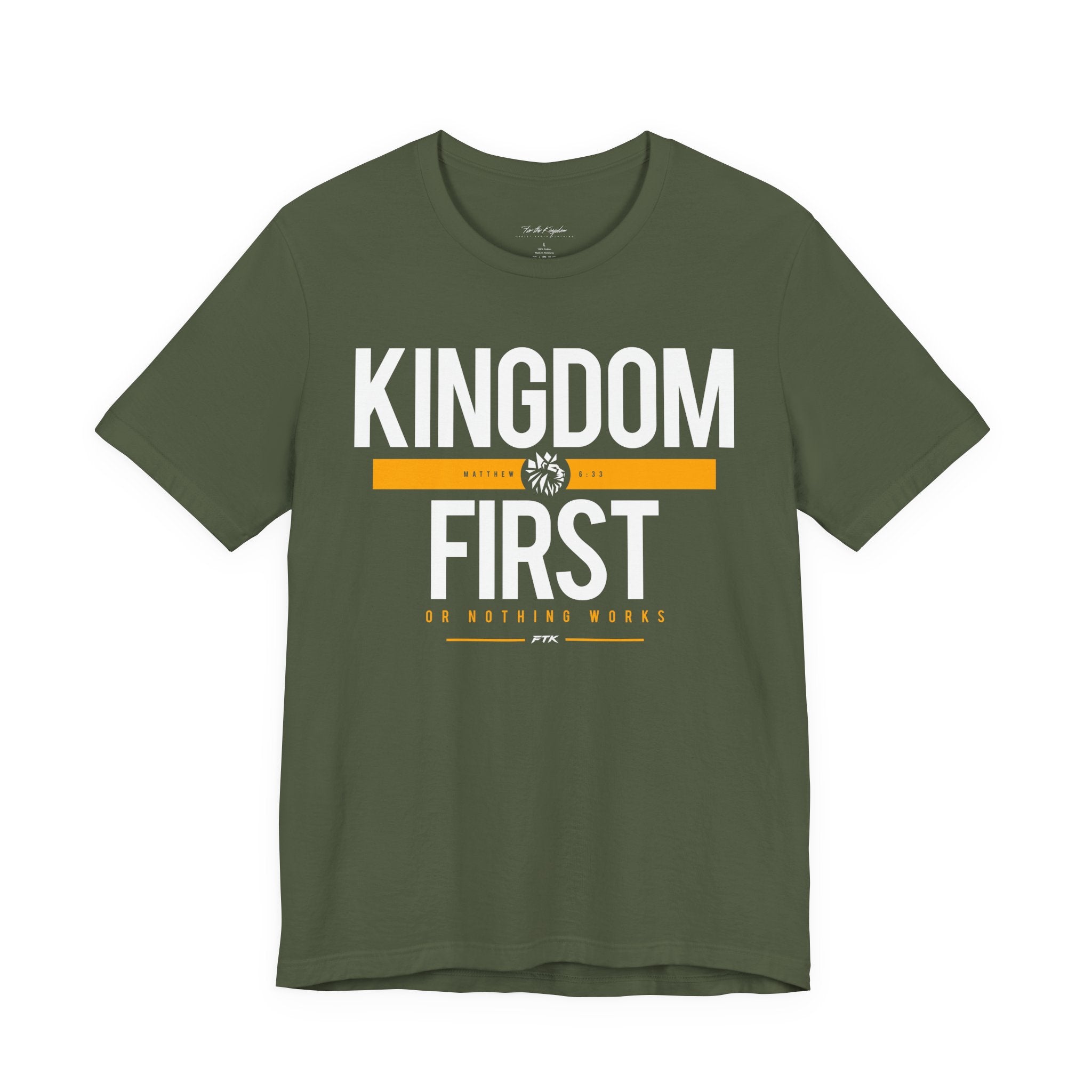 Kingdom First T-Shirt — Faith-Based Inspirational Tee