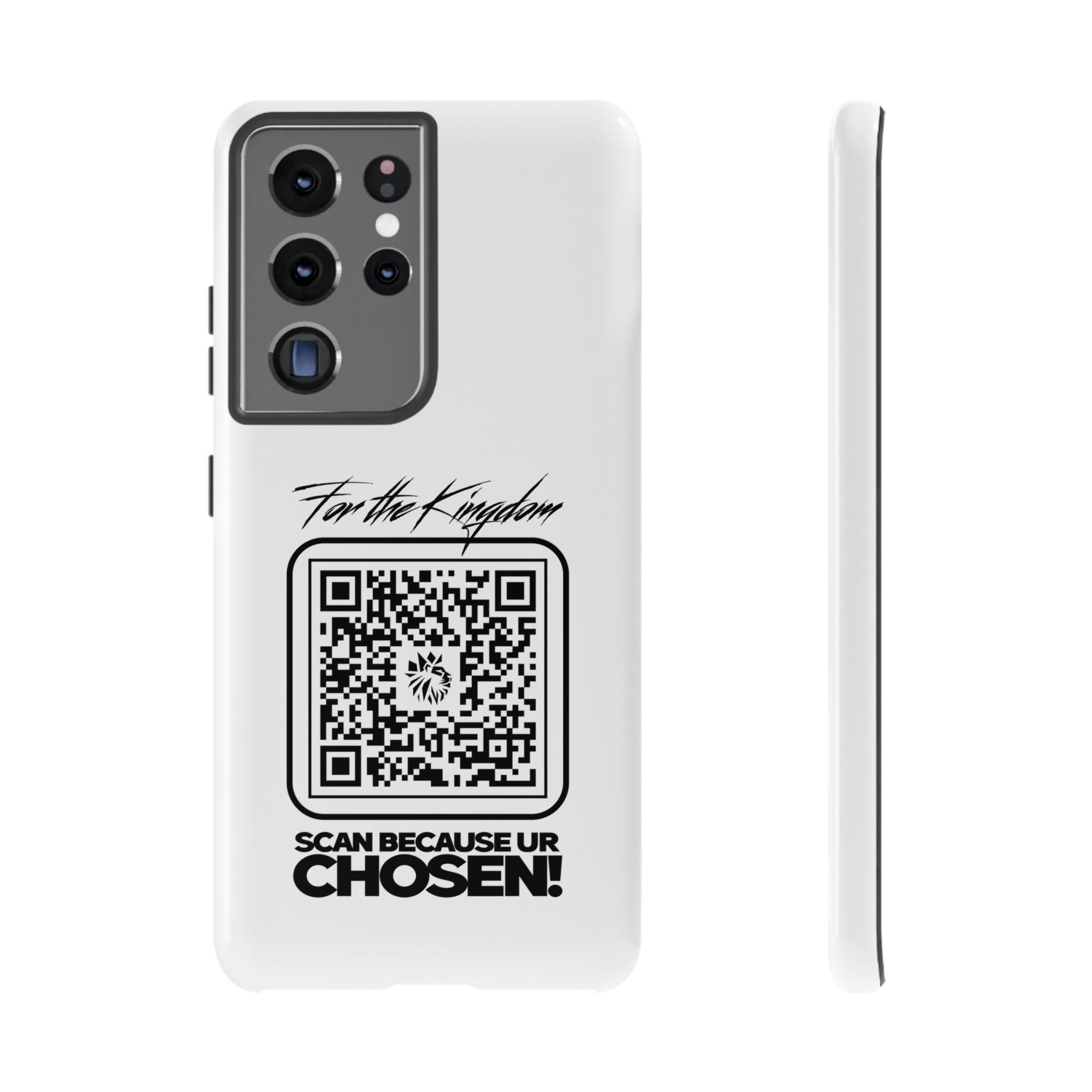 Phone Case — “For the Kingdom” QR Design: Scan Because Ur Chosen