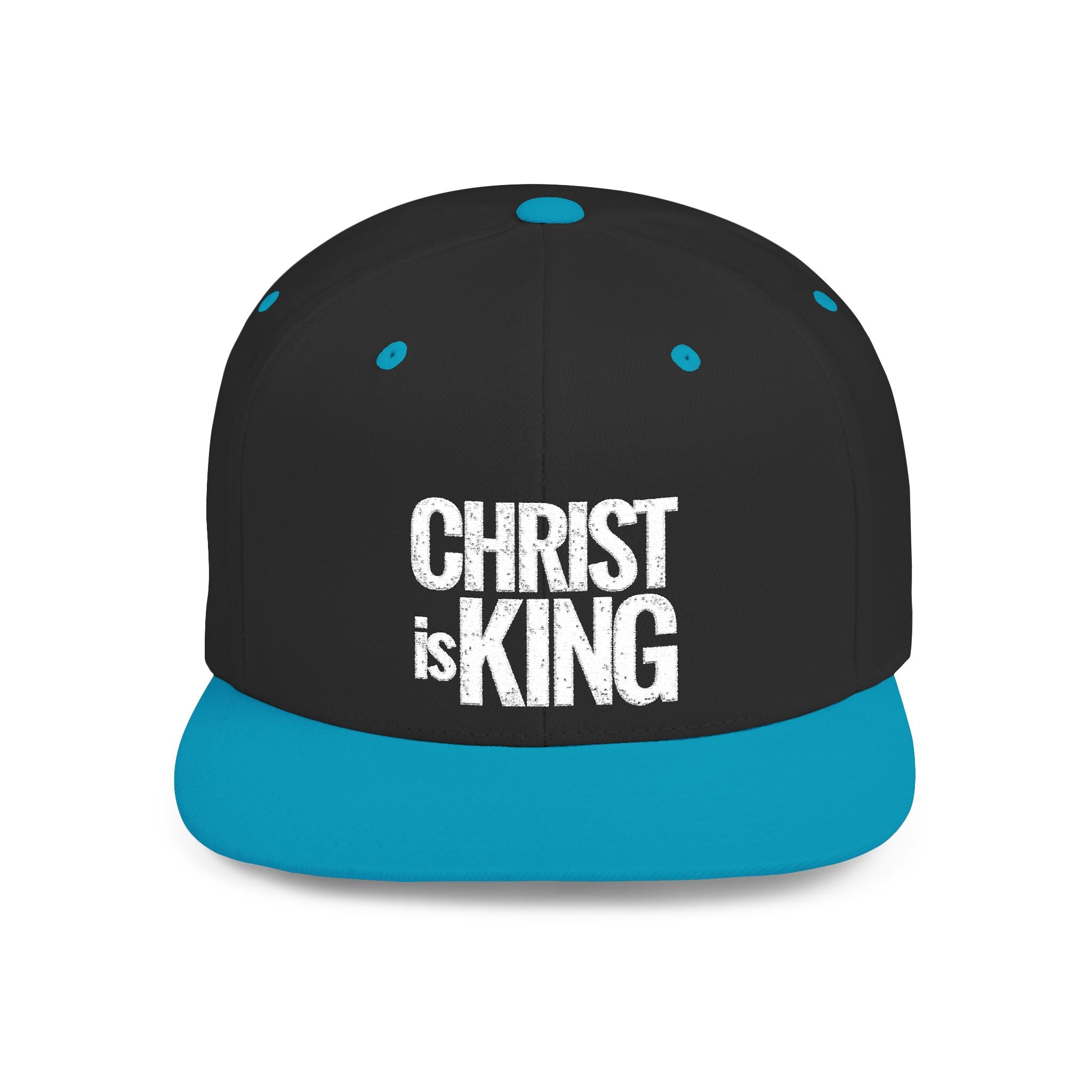 Copy of Christ is King — Flat Bill Snapback Hat — Bold Faith Statement Cap
