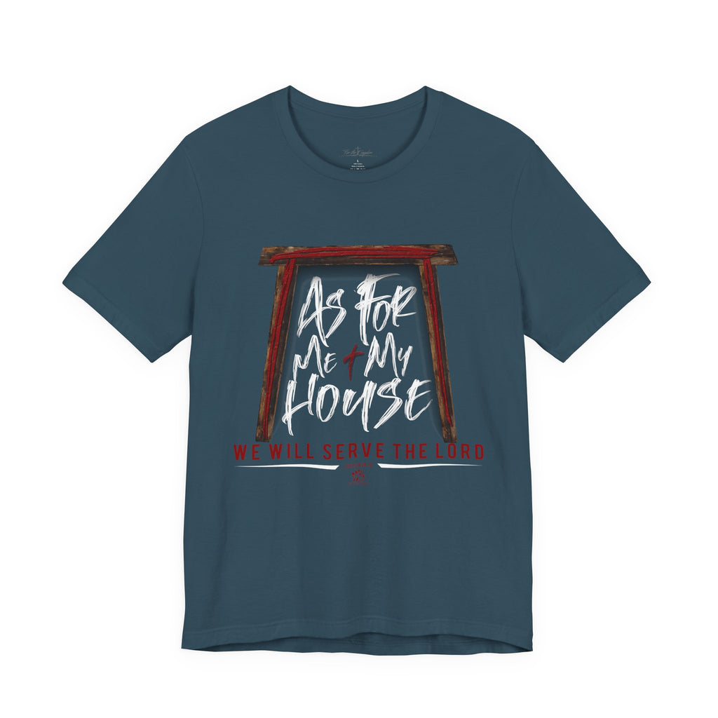 “As For Me & My House" Light Pallete Christian Tee