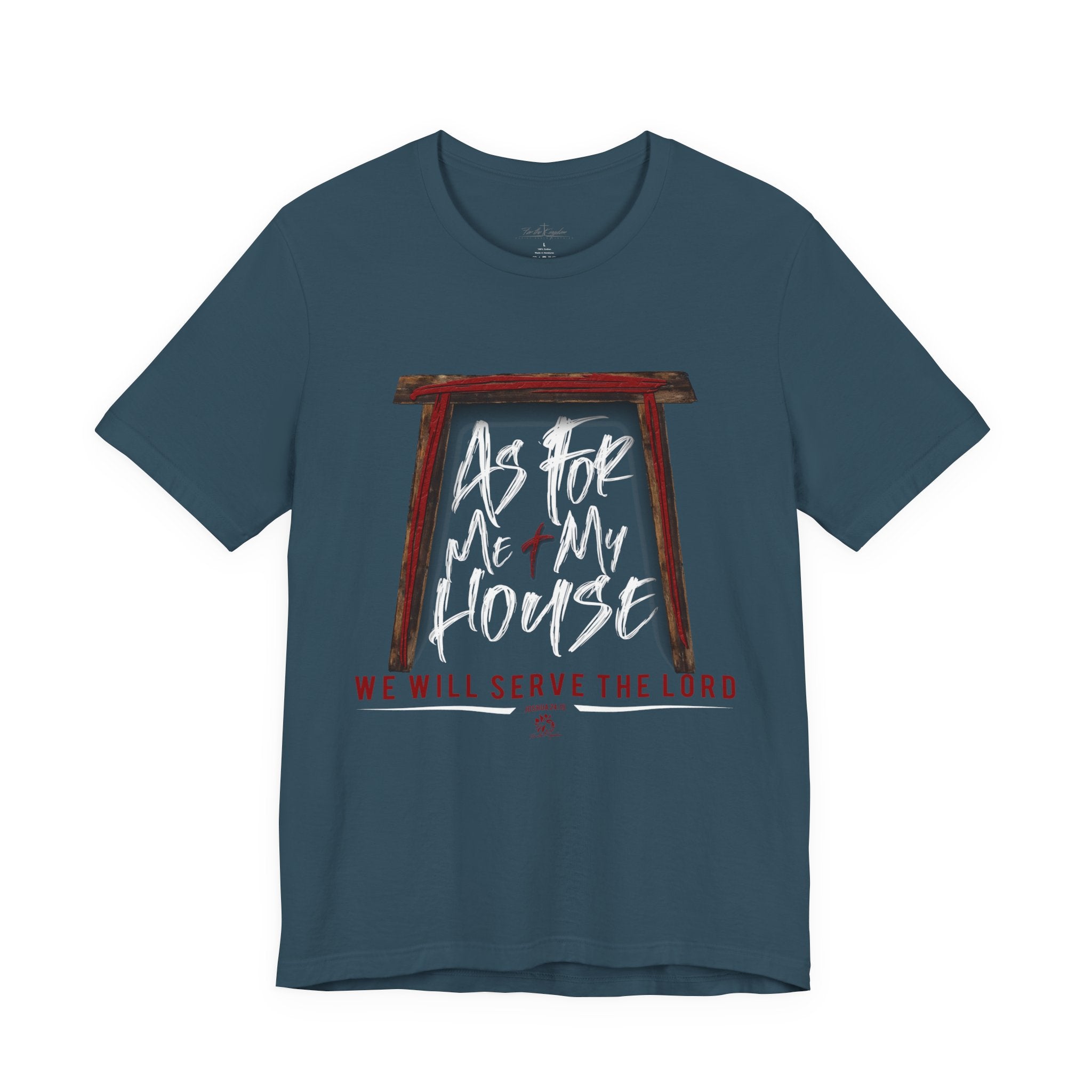 “As For Me & My House" Light Pallete Christian Tee