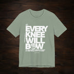 Every Knee Will Bow Light Palette Tee — Christian Faith Graphic T-Shirt