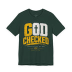 God Checked T-Shirt — Christian Faith Graphic Tee