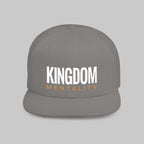 Kingdom Mentality Flat Bill Snapback Hat — Bold Faith-Inspired Streetwear Cap