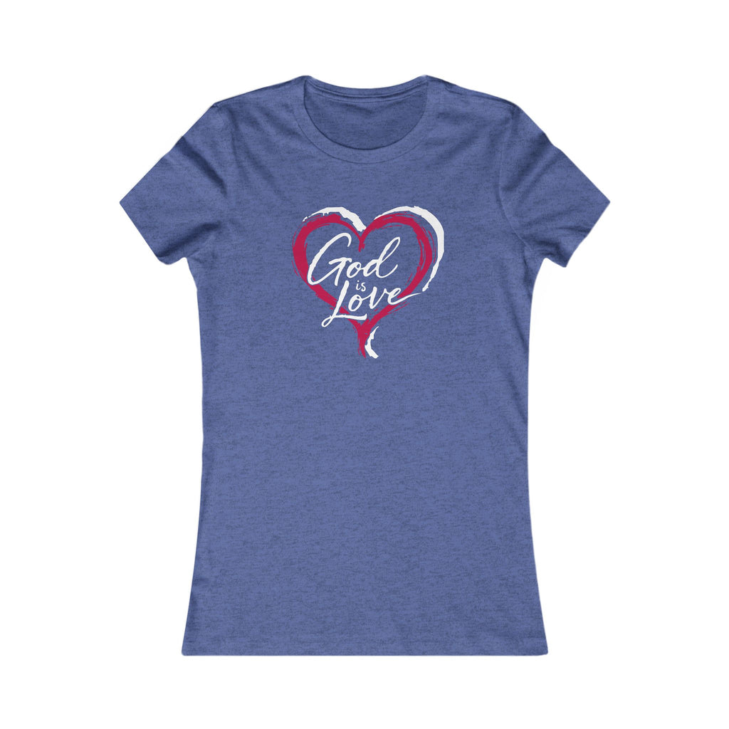 Women's Heart Tee — Simple Pink Brushstroke Heart T-Shirt
