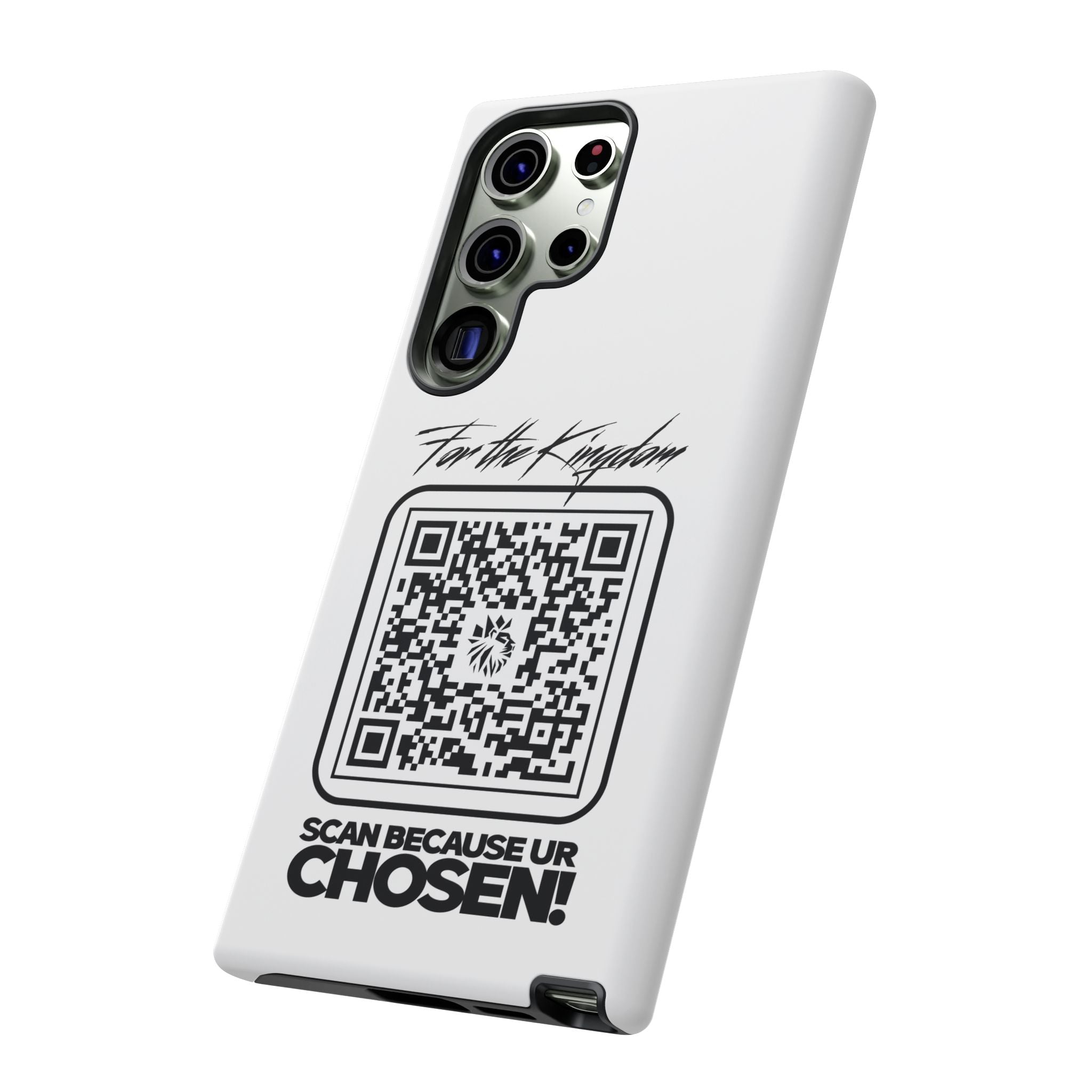Phone Case — “For the Kingdom” QR Design: Scan Because Ur Chosen
