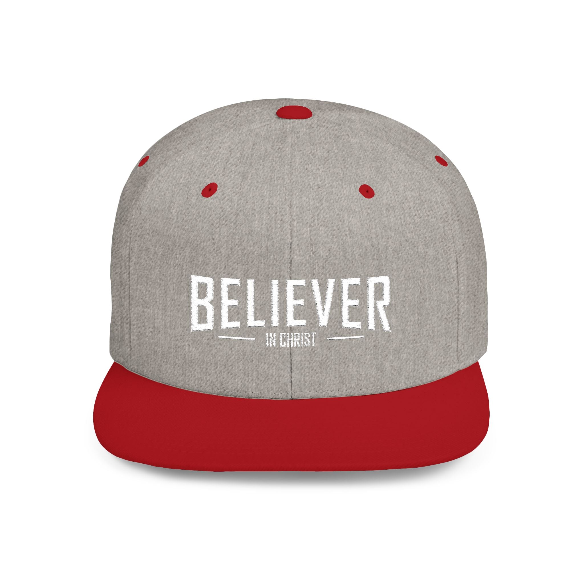 Believer Flat Bill Snapback Hat — Bold Faith Statement Cap