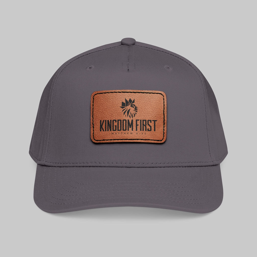 Kingdom First Leather Patch Baseball Cap