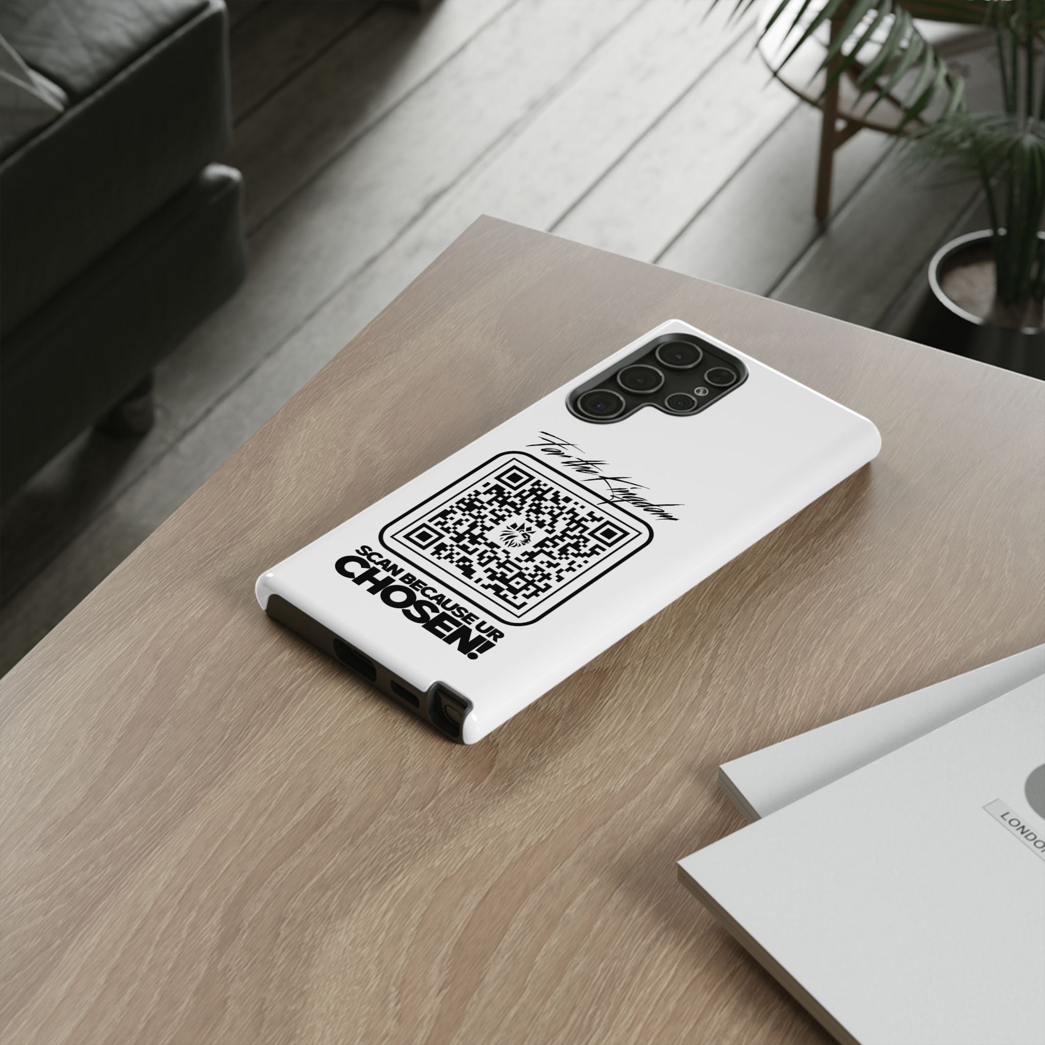 Phone Case — “For the Kingdom” QR Design: Scan Because Ur Chosen