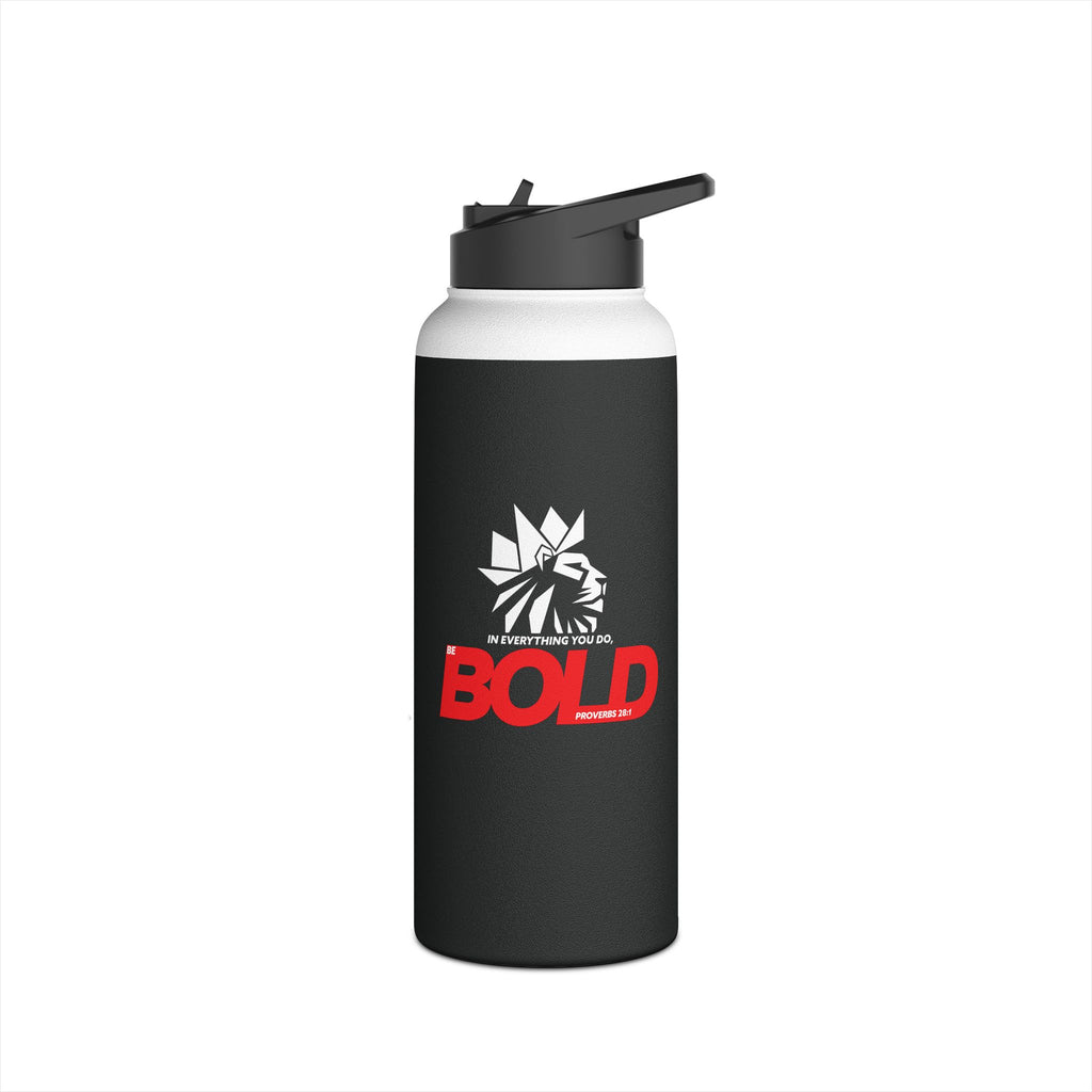 Bold Red 'Blessed' Stainless Steel Water Bottle — Insulated Travel Bottle