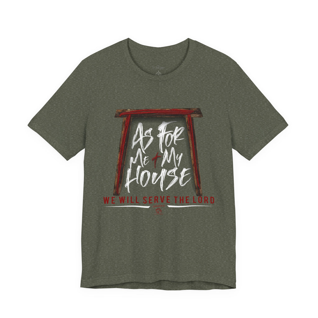 “As For Me & My House" Light Pallete Christian Tee
