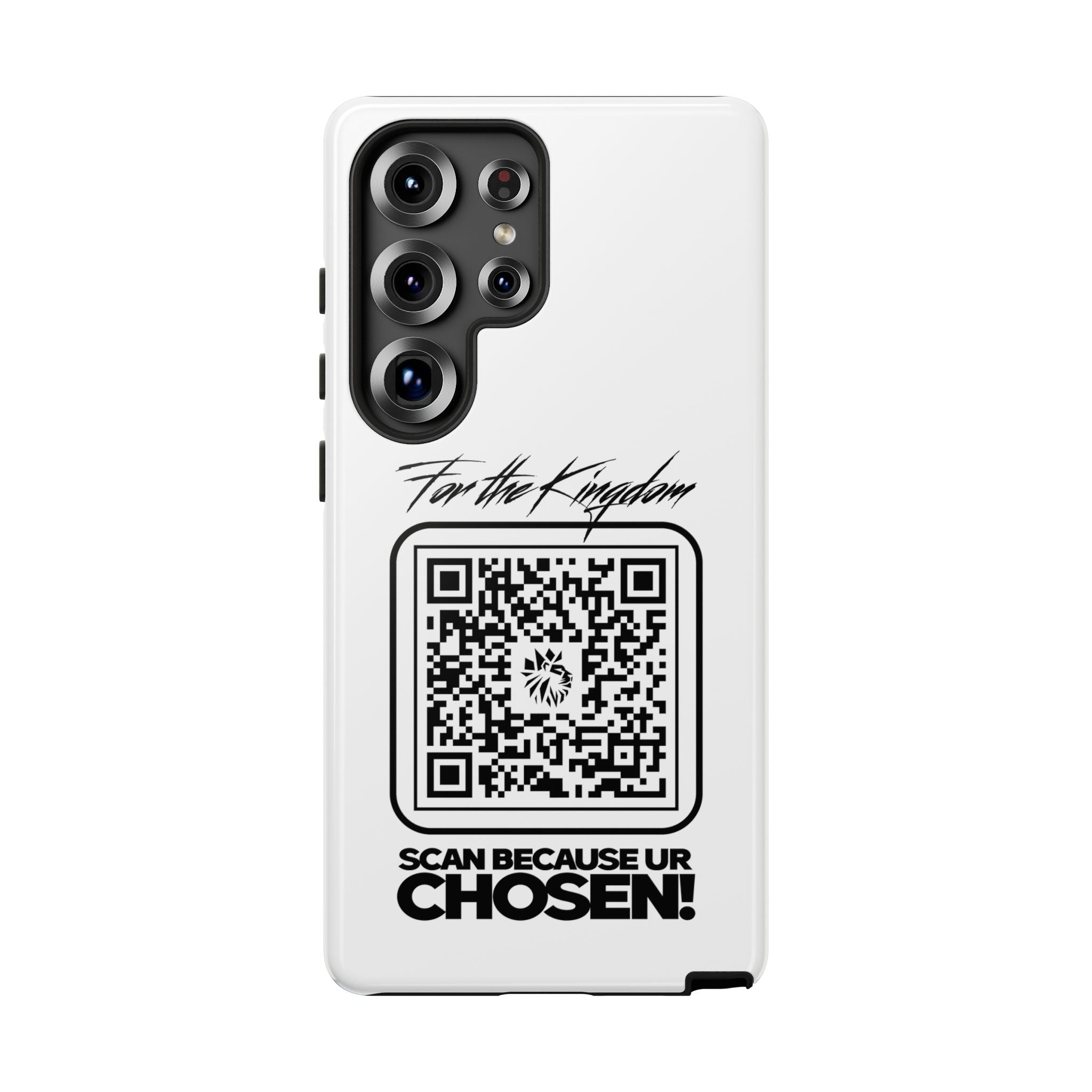 Phone Case — “For the Kingdom” QR Design: Scan Because Ur Chosen