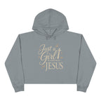 Just a Girl in Love with Jesus - Christian Crop Hoodie