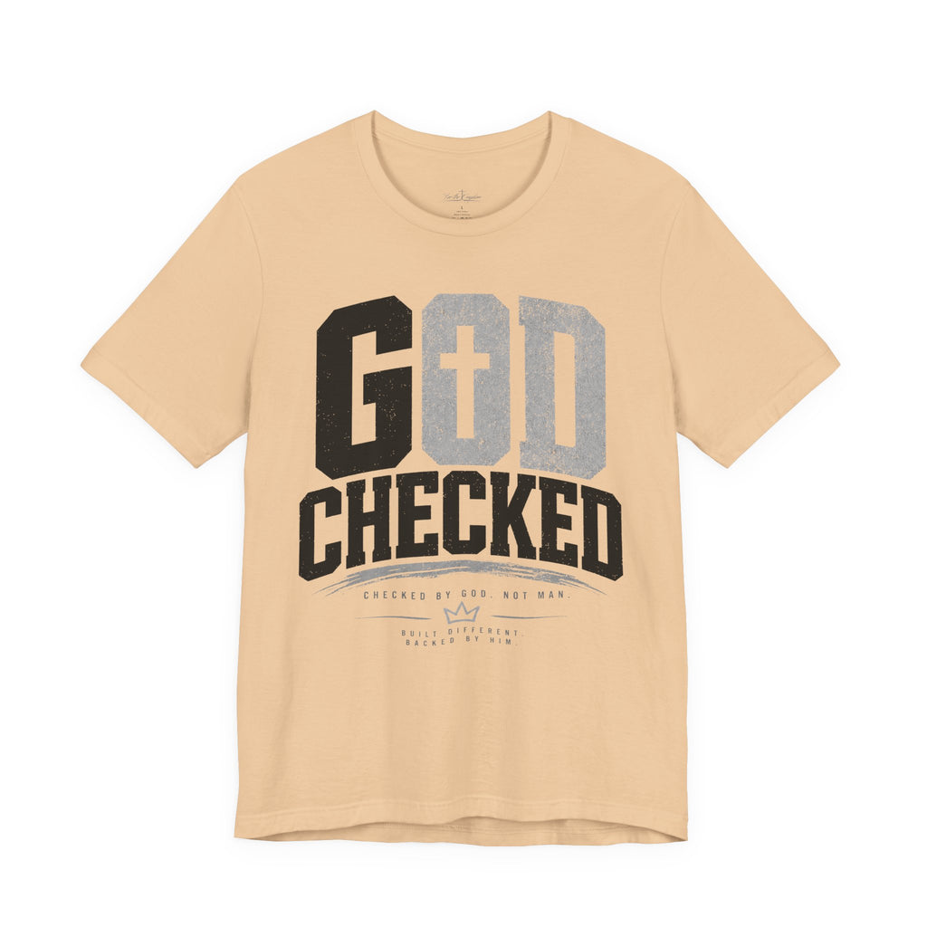 Copy of God Checked T-Shirt — Christian Faith Graphic Tee