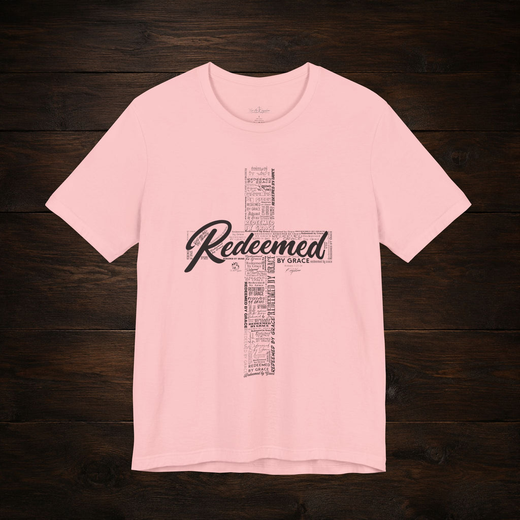 Redeemed by Grace Dark Palette Christian T-Shirt