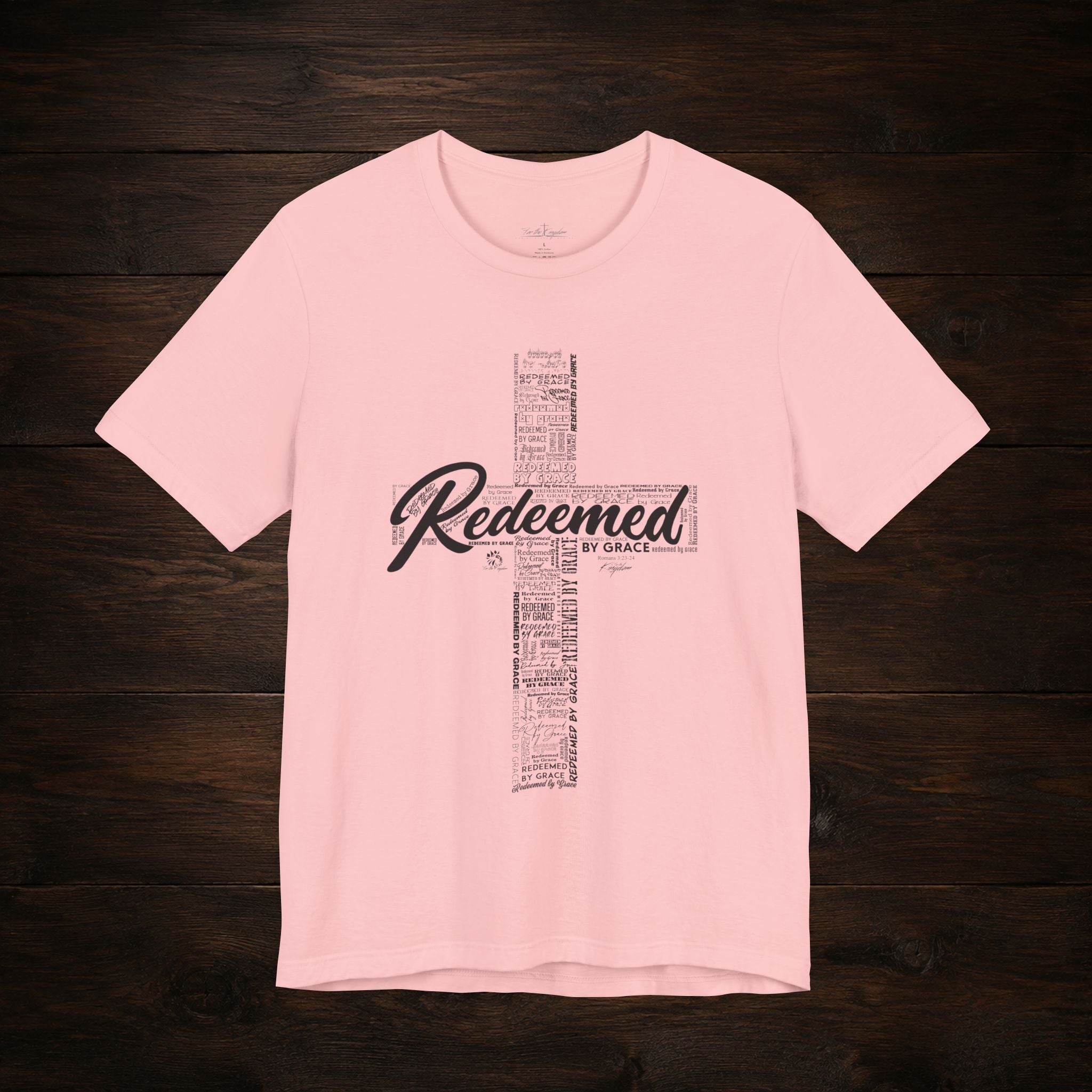 Redeemed by Grace Dark Palette Christian T-Shirt