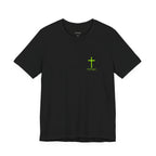 Lime Tap My Shoulder Tee — Christian Cross Short Sleeve T-Shirt