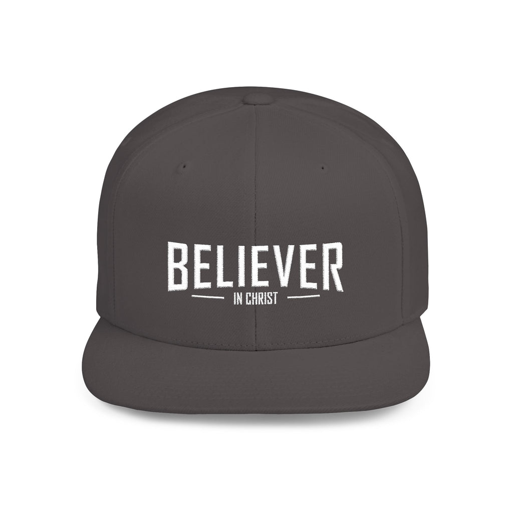Believer Flat Bill Snapback Hat — Bold Faith Statement Cap