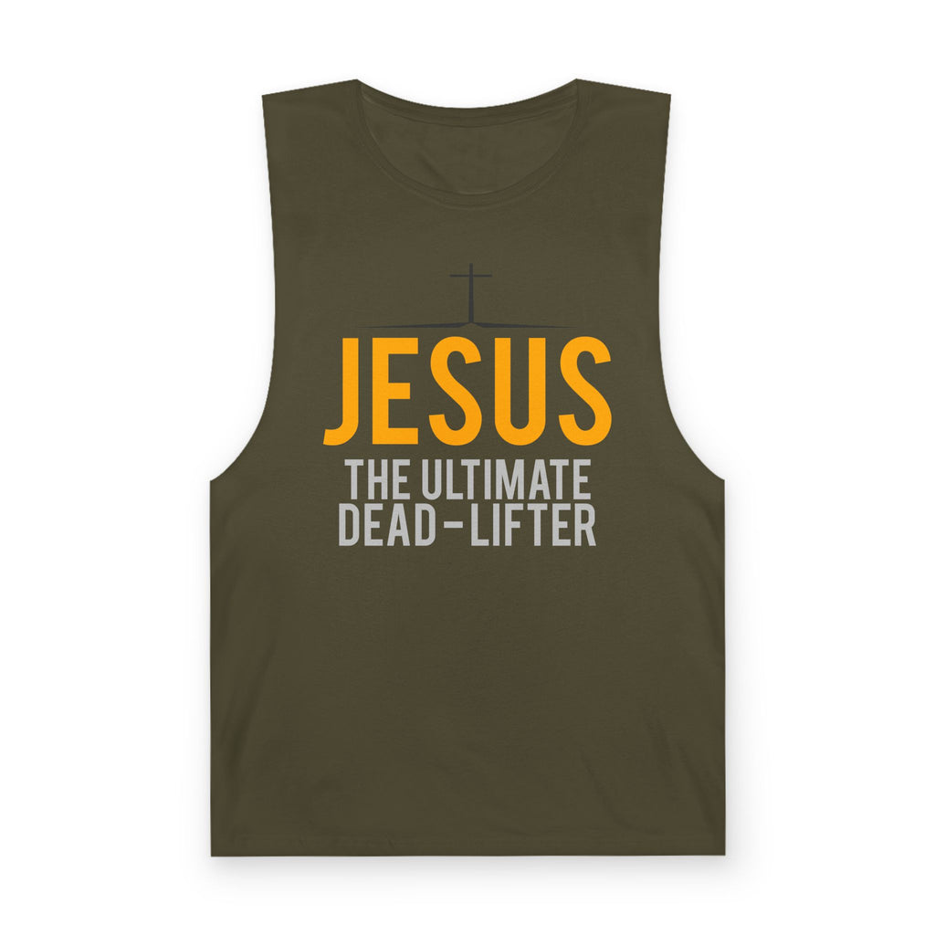 Jesus the Ultimate Dead-Lifter Tank — Christian Fitness Muscle Gym Tank