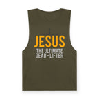 Jesus the Ultimate Dead-Lifter Tank — Christian Fitness Muscle Gym Tank