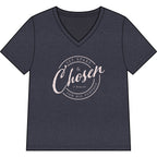 Chosen — Pale Pink — Christian Women's V-Neck Tee