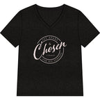 Chosen — Pale Pink — Christian Women's V-Neck Tee
