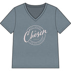 Chosen — Pale Pink — Christian Women's V-Neck Tee