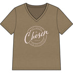 Chosen — Pale Pink — Christian Women's V-Neck Tee