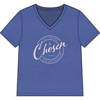 Chosen — Pale Pink — Christian Women's V-Neck Tee
