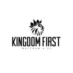 Kingdom First Sticker — Matthew 6:33 Christian Lion Decal