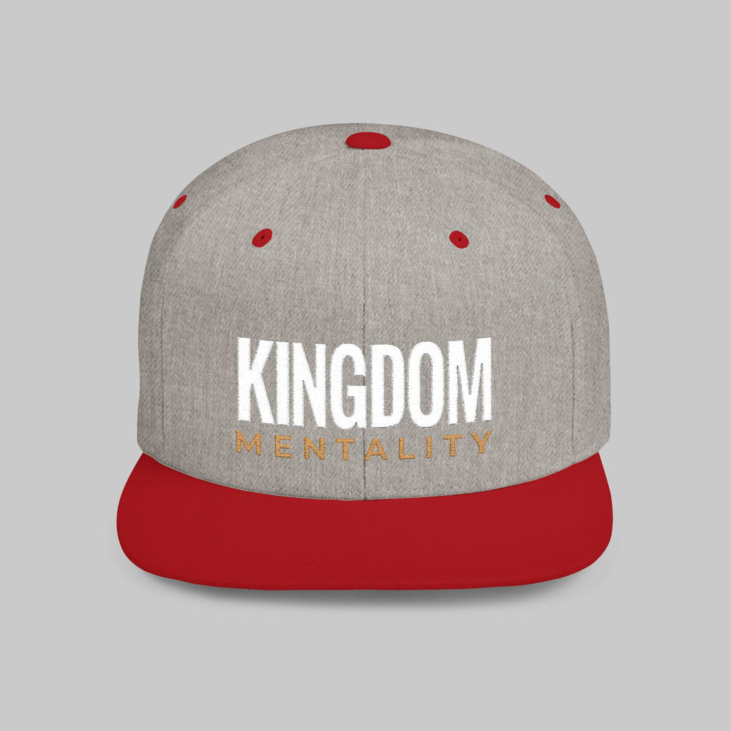 Kingdom Mentality Flat Bill Snapback Hat — Bold Faith-Inspired Streetwear Cap