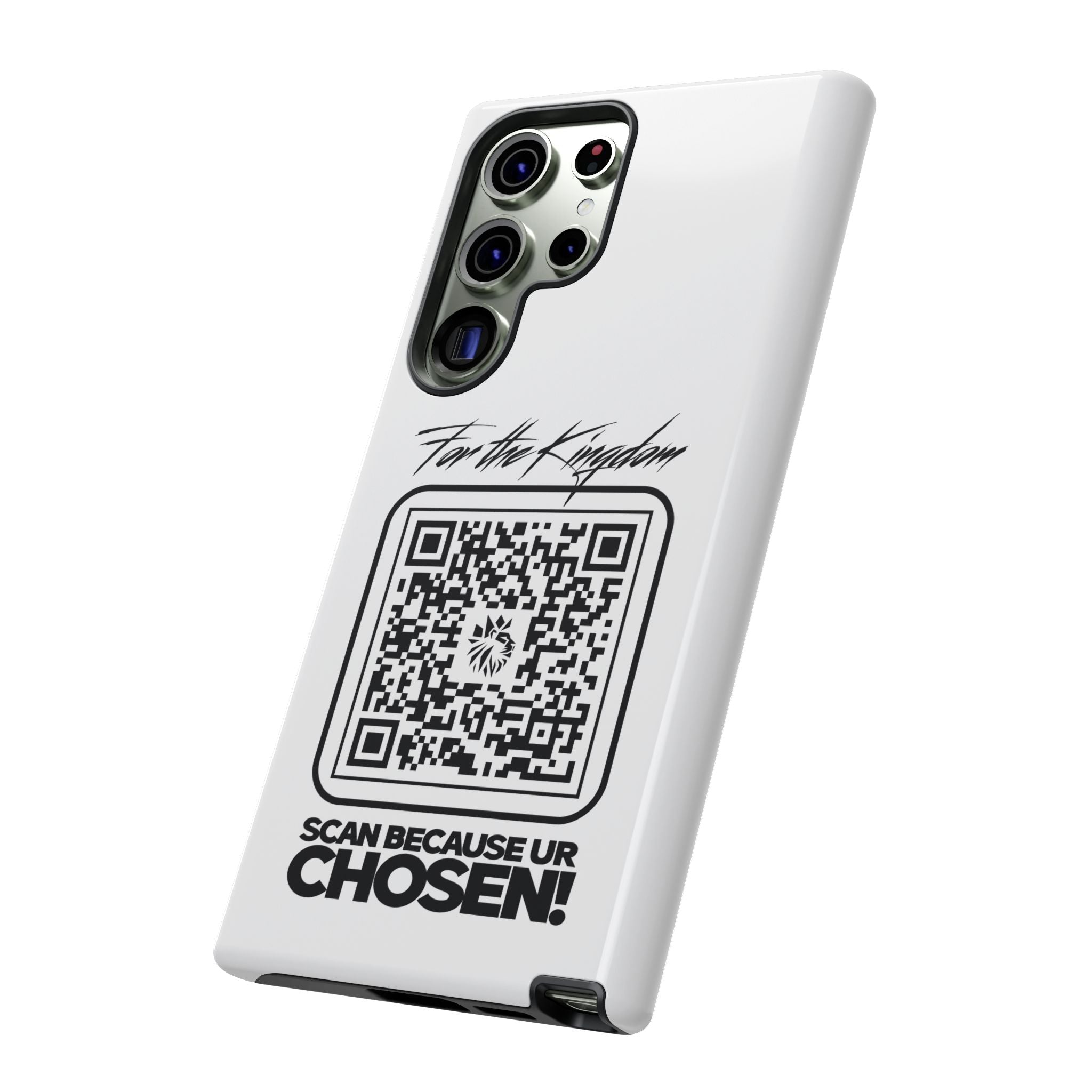 Phone Case — “For the Kingdom” QR Design: Scan Because Ur Chosen