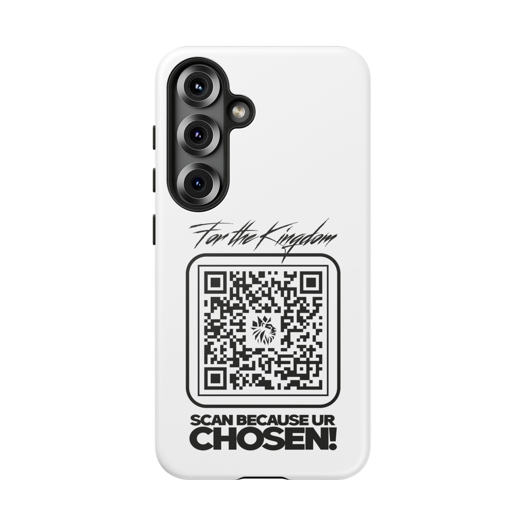 Phone Case — “For the Kingdom” QR Design: Scan Because Ur Chosen