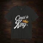 Christ Is King Tee Light Pallete — Christian Faith Shirt with Crown Graphic