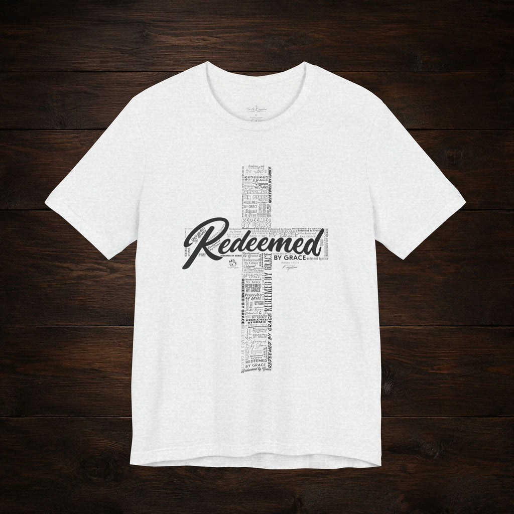 Redeemed by Grace Dark Palette Christian T-Shirt