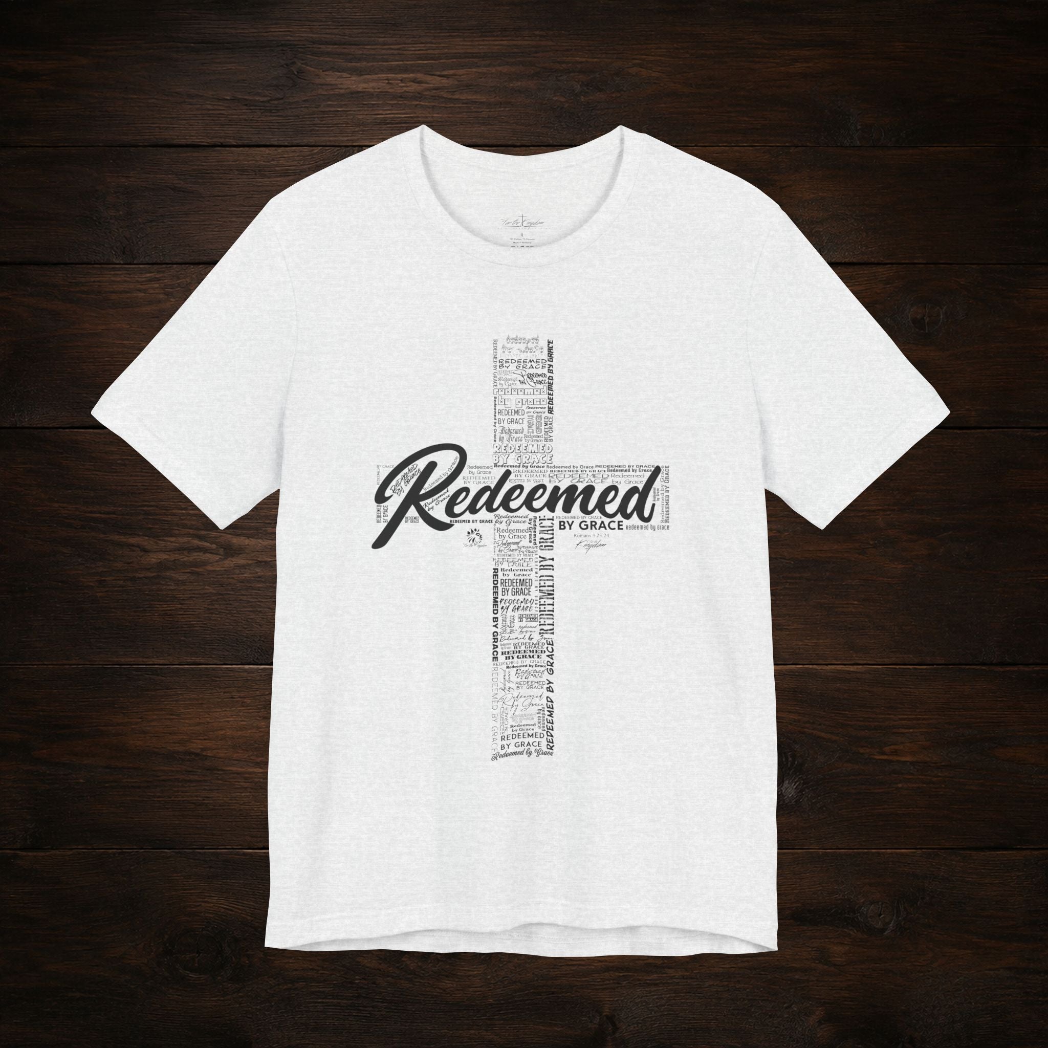 Redeemed by Grace Dark Palette Christian T-Shirt