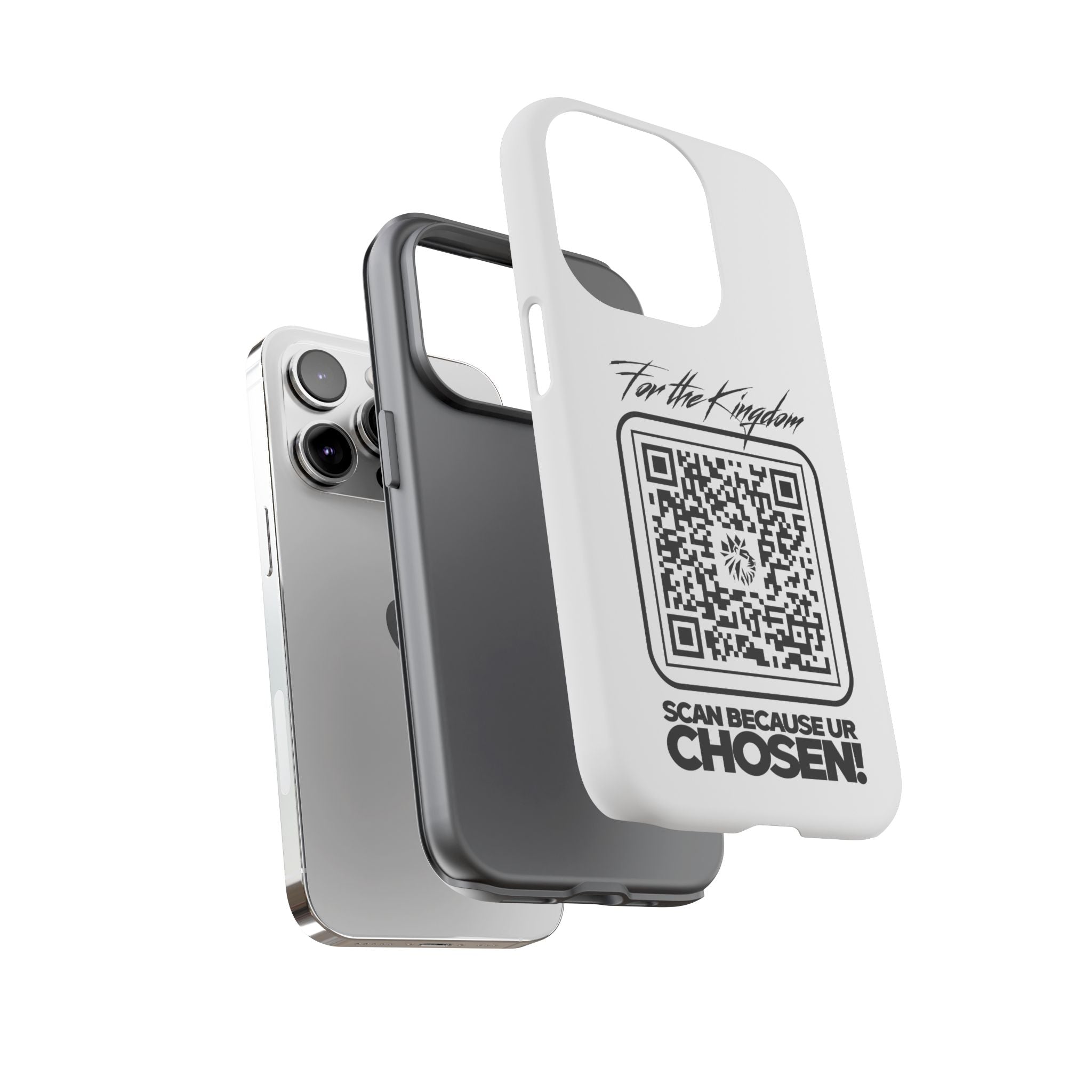 Phone Case — “For the Kingdom” QR Design: Scan Because Ur Chosen