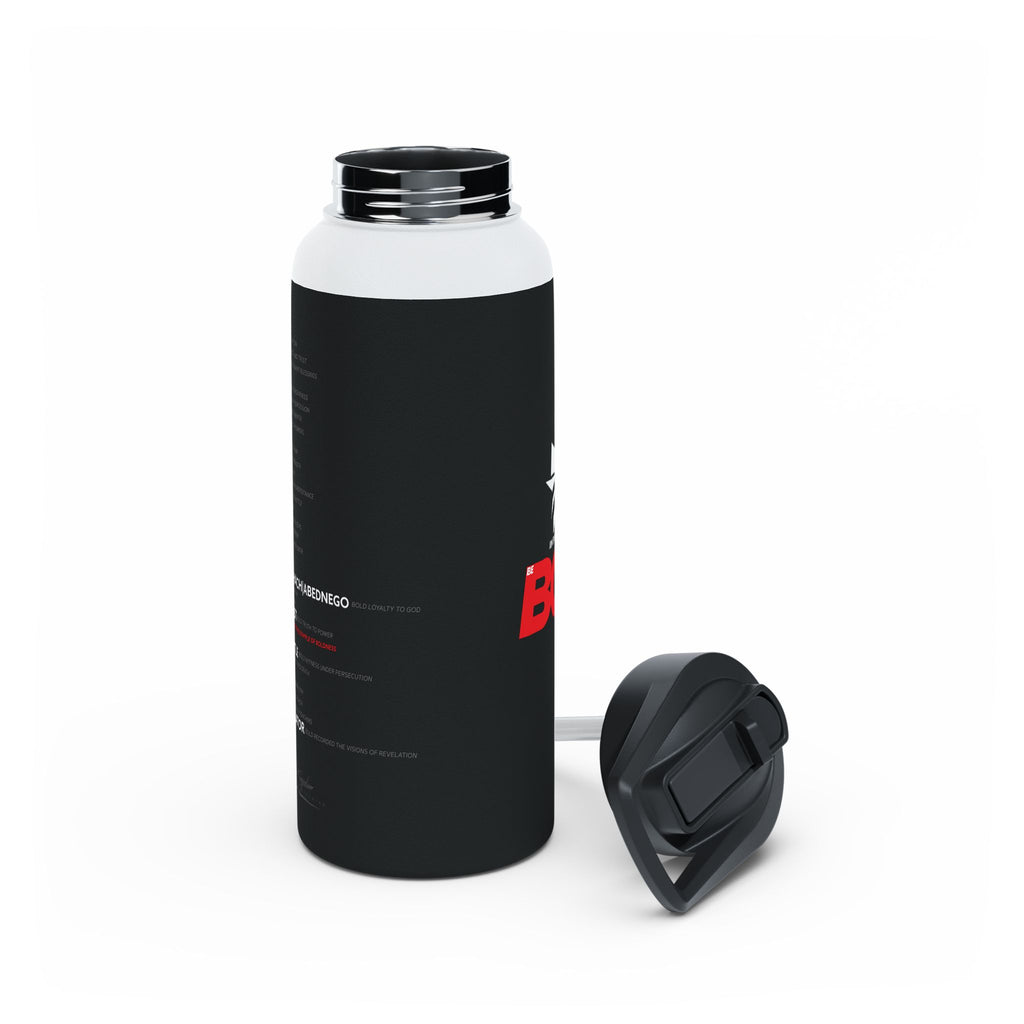 Bold Red 'Blessed' Stainless Steel Water Bottle — Insulated Travel Bottle
