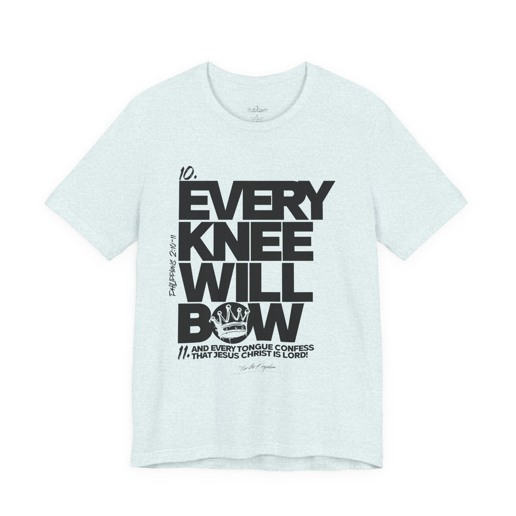 Every Knee Will Bow Dark Palette Tee — Christian Faith Graphic T-Shirt