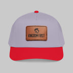 Kingdom First Leather Patch Baseball Cap