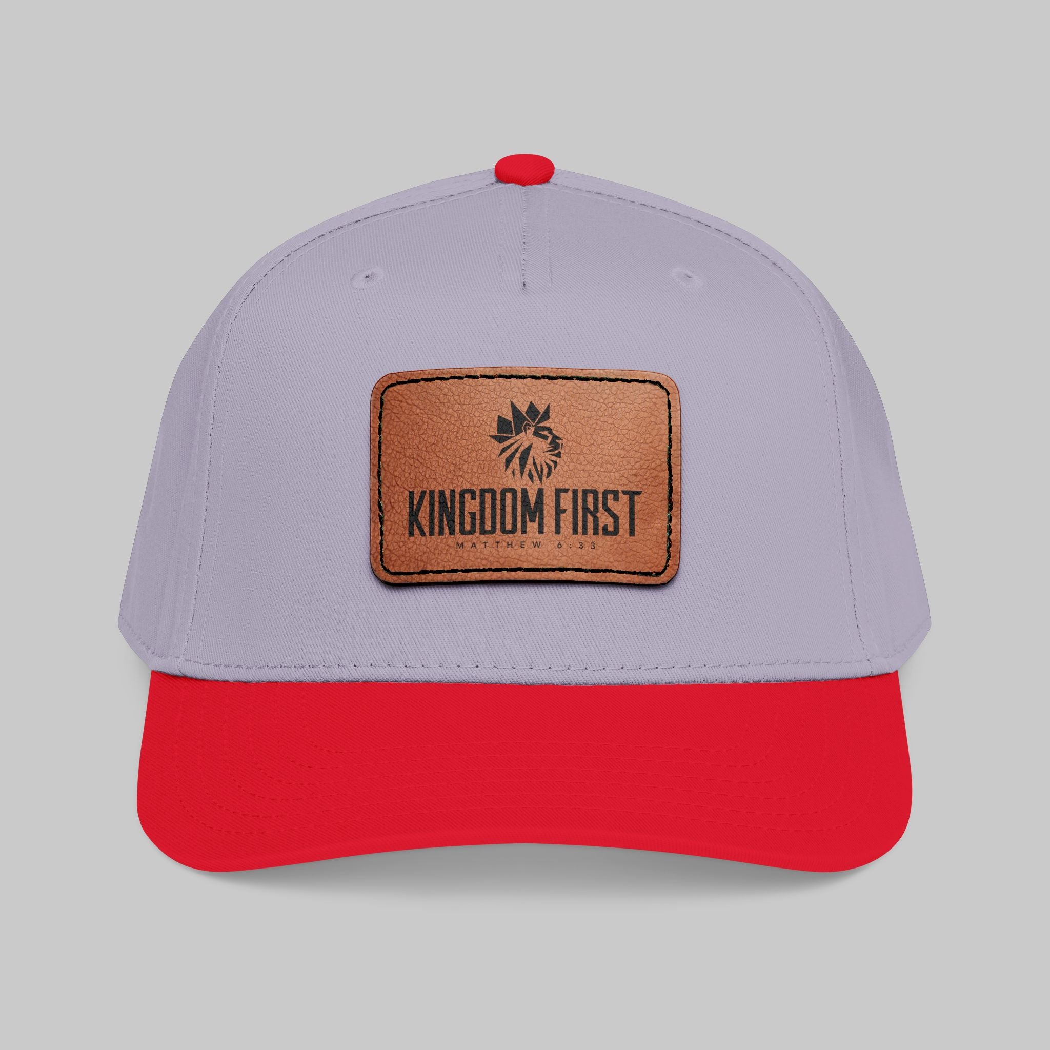 Kingdom First Leather Patch Baseball Cap